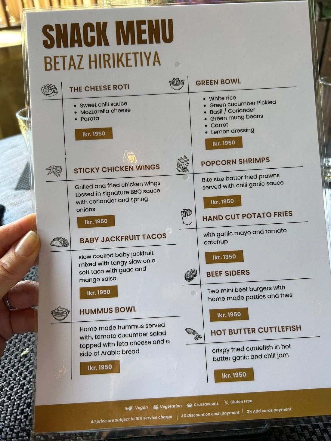 Betaz menu page 3