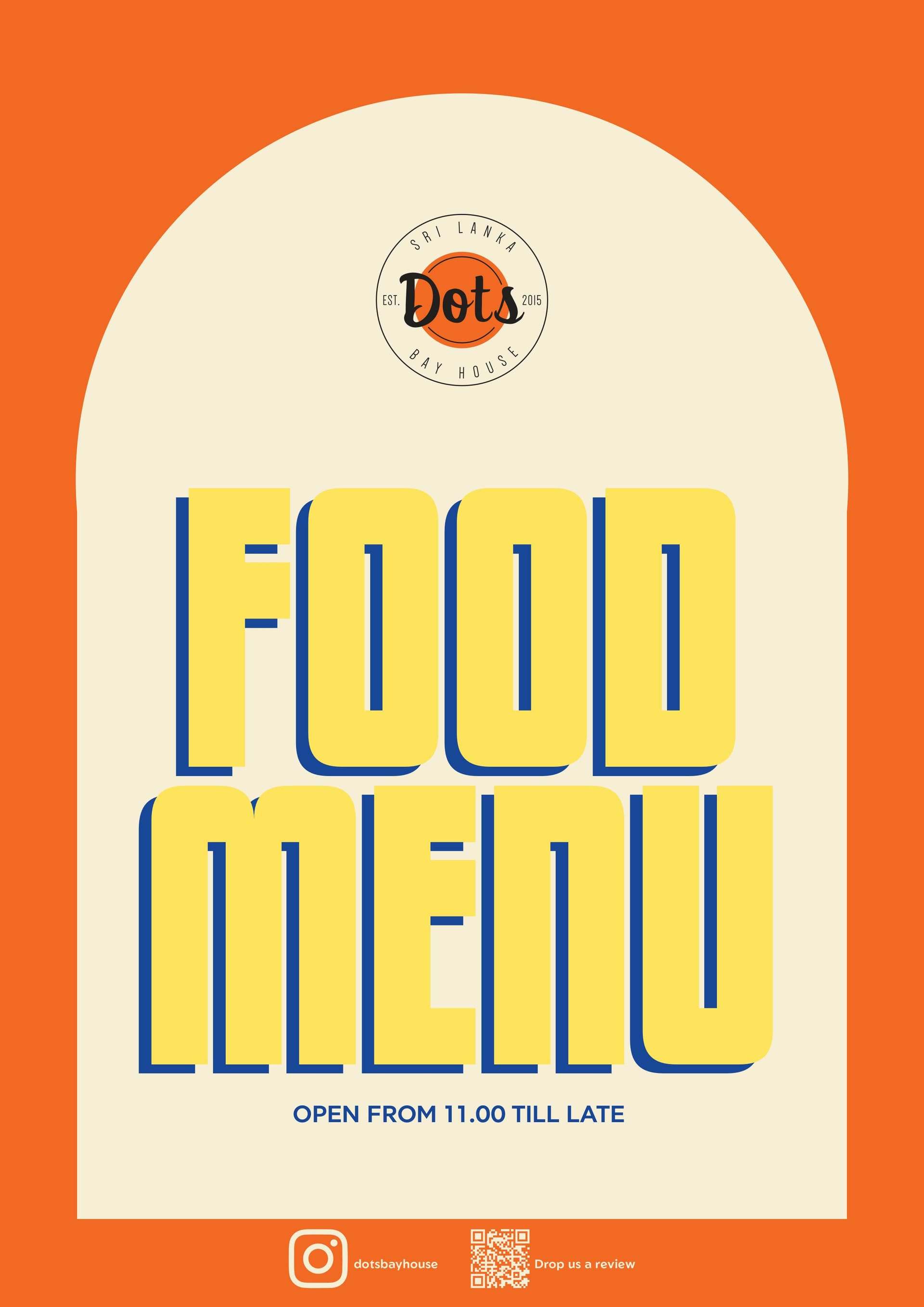 Dots Bay House menu page 3