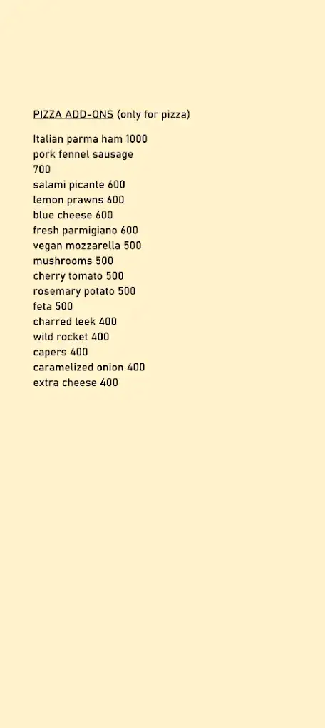 La Playa Hiriketiya menu page 5