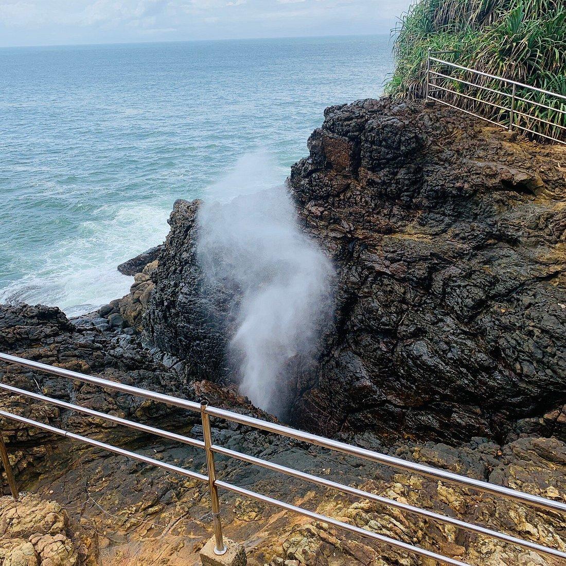 Hummanaya Blowhole spraying seawater