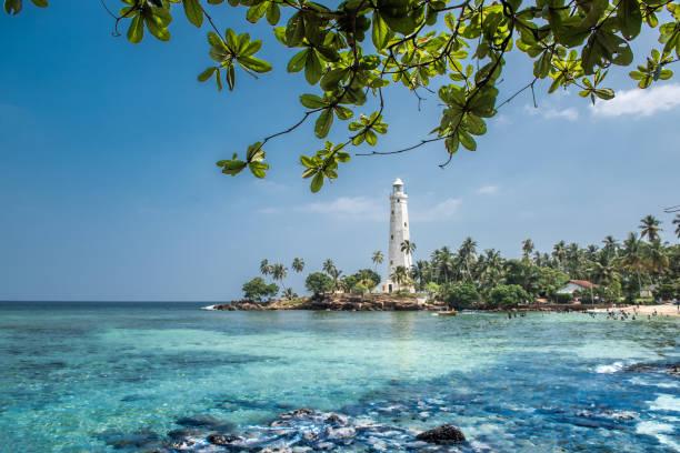 Dondra lighthouse — colonial brick tower and coastal sky