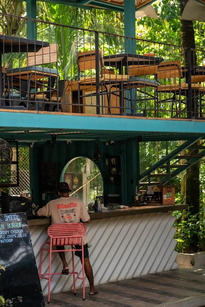 Dots Bay House Hiriketiya seating and atmosphere