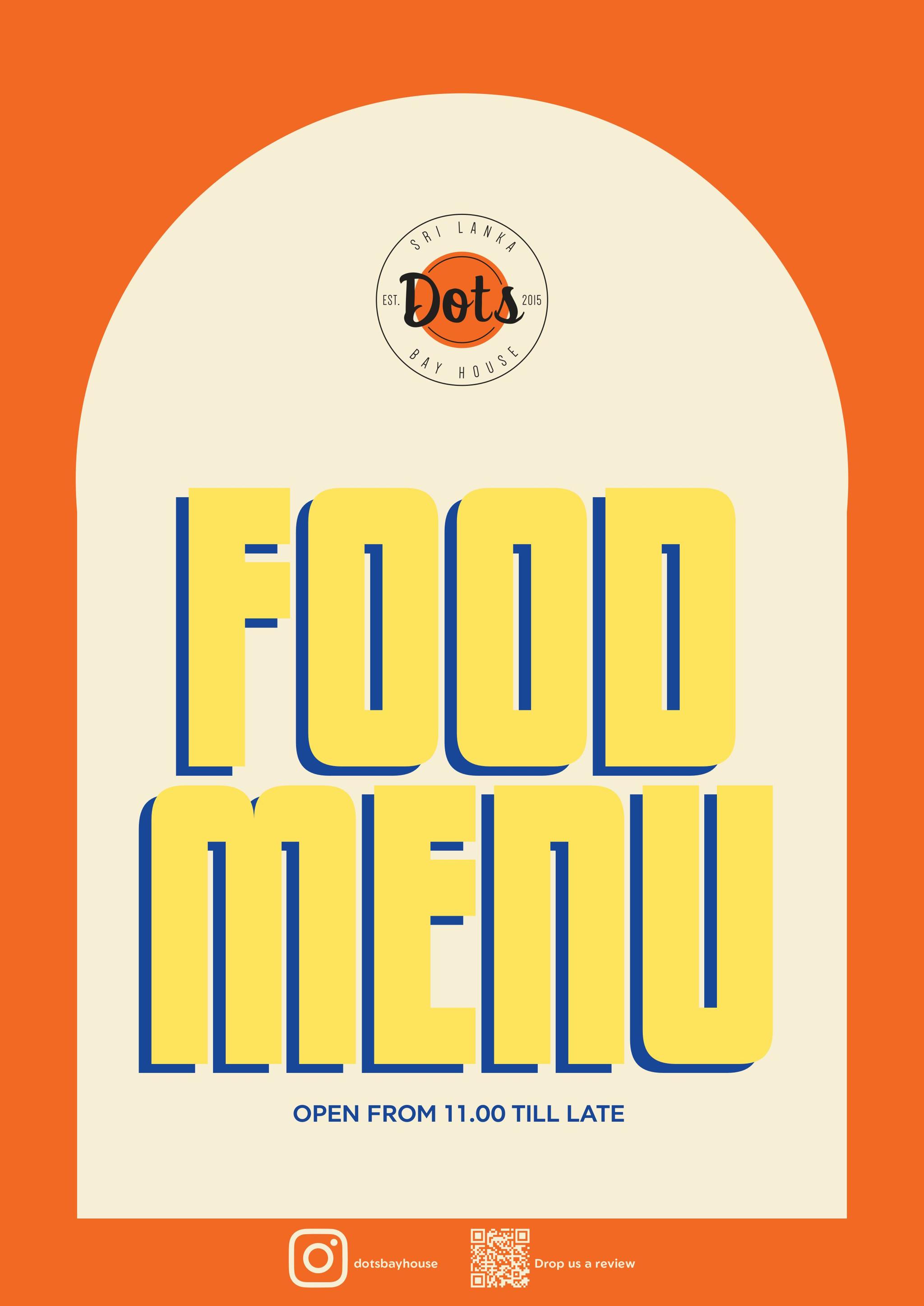 Dots Bay House menu page 3