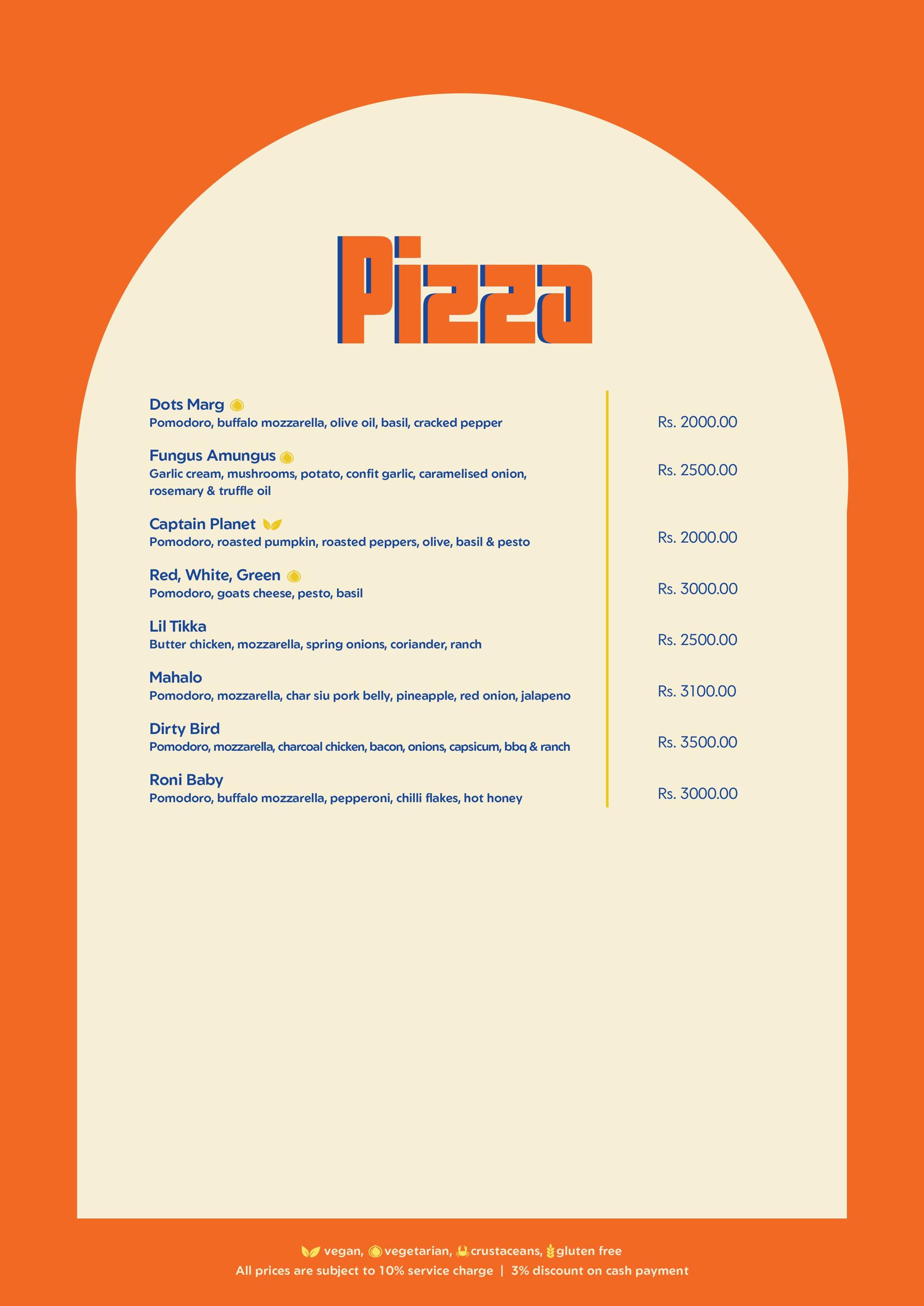 Dots Bay House menu page 6