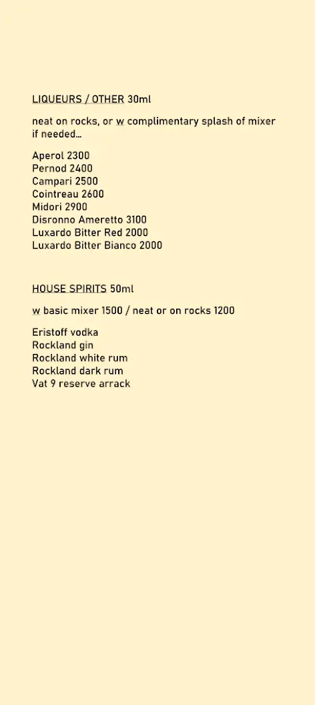 La Playa Hiriketiya menu page 3