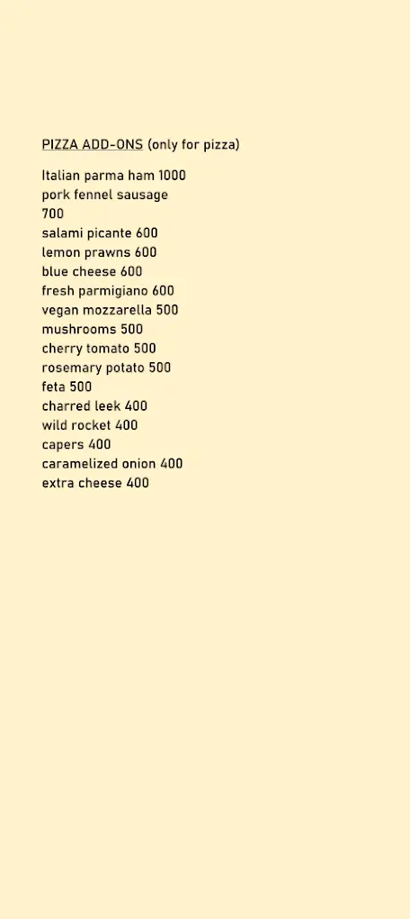 La Playa Hiriketiya menu page 5