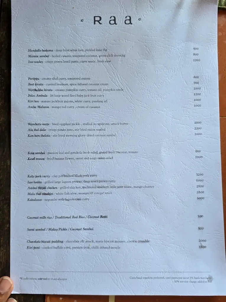 Raa menu page 5