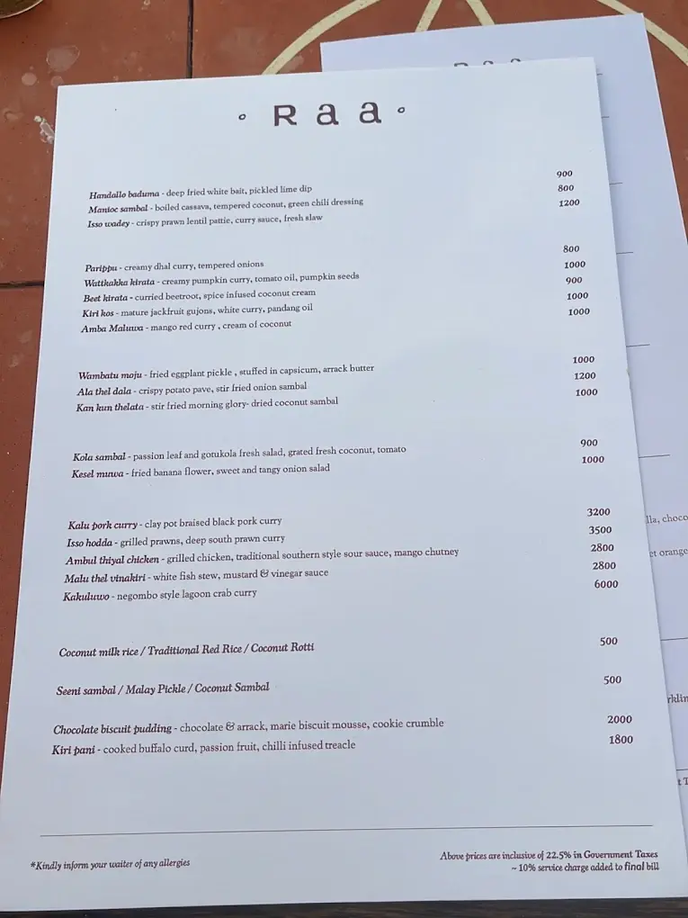 Raa menu page 6